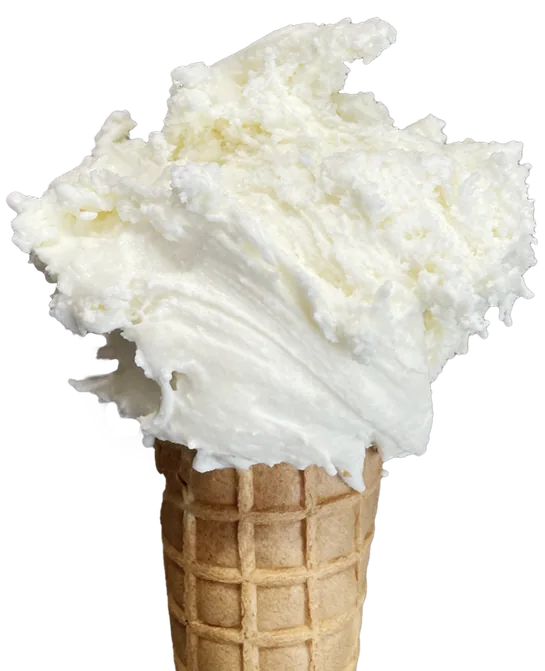 Gałka gelato śmietankowego w rożku, lodziarnia śmietAnkowa Szczecin