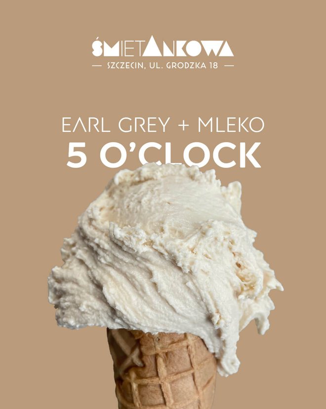Lody Earl Grey z mlekiem, lodziarnia śmietAnkowa Szczecin